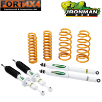 IRONMAN 4X4 - Kit suspension réhausse +40/45mm Toyota KDJ150/155 comprend : 4 amortisseurs Elite + 4 ressorts renforcés