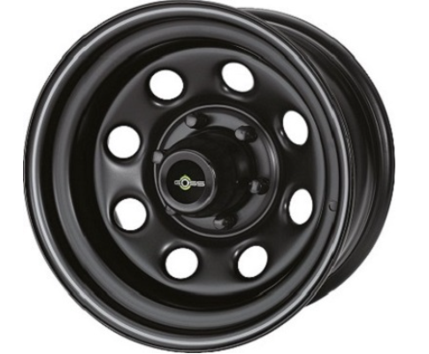 jante GOSS  BLACK - 8 x 15 - 6 x 139.7: DIMENSION :8 x 15 -ENTRAXE 139.7mm DEPORT   (E.T) :-25 (vendu sans cache moyeu et écrou )