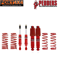 PEDDERS - Kit suspension réhausse +30mm pour Nissan Pathfinder R51 comprend :4 Ressorts renforcés Médium - 4 Amortisseurs Foam Cell