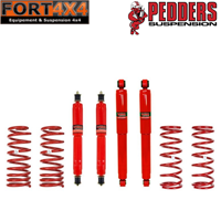 PEDDERS - Kit suspension réhausse +35mm Land Rover Discovery 200TDI 300 TDI comprend : 2 Paires de ressorts MEDIUM - 4 Amortisseurs Foam Cell