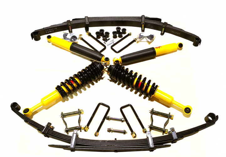 TERRAIN TAMER -KIT DE SUSPENSION COMBINÉ ASSEMBLÉ  REHAUSSE +40/50MM POUR NISSAN NAVARA D40