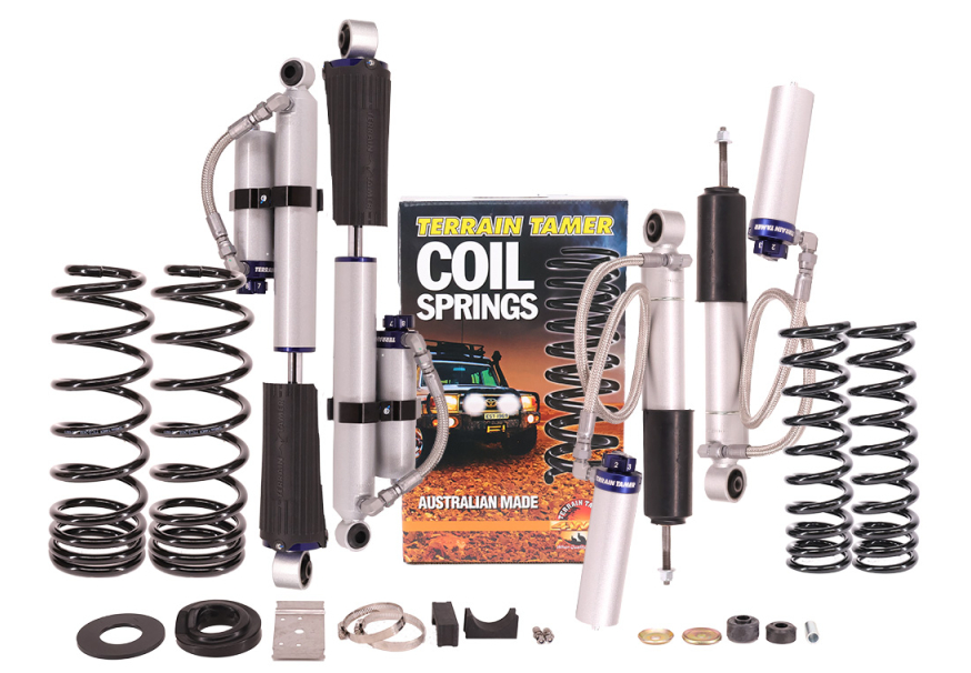 TERRAIN TAMER-KIT DE SUSPENSION AVEC AMORTISSEUR PRO SHOCK REHAUSSE +40/50MM POUR NISSAN NAVARA D23 RESSORT HELICOIDAUX ARR