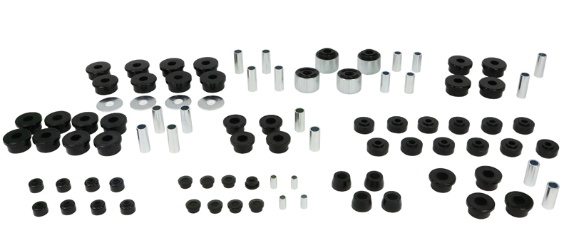 Kit complet silent blocs pont avant et arrière pour HDJ80 - avec excentriques pont avant + 5cms