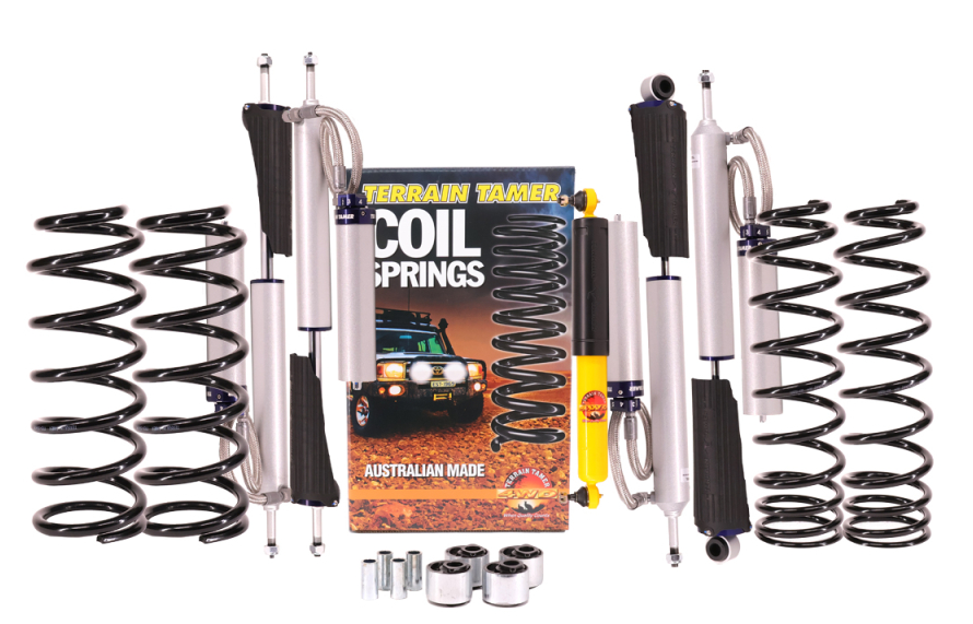 TERRAIN TAMER-KIT DE SUSPENSION AVEC AMORTISSEUR PRO SHOCK REHAUSSE +40/50MM POUR TOYOTA HDJ80
