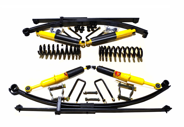 TERRAIN TAMER-KIT DE SUSPENSION AVEC LAMES PARABOLIQUES 400-700 KG REHAUSSE +40/50MM POUR ISUZU D-MAX A PARTIR DE 2021