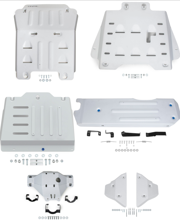 rival-KIT DE 6 BLINDAGES ALUMINIUM 6 MM RIVAL POUR ISUZU D-MAX A PARTIR DE 2020 -en stock