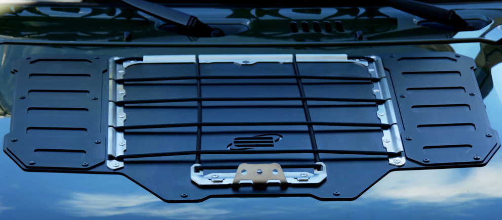 Protection de capot bicouche noir avec filet pour Suzuki Jimny