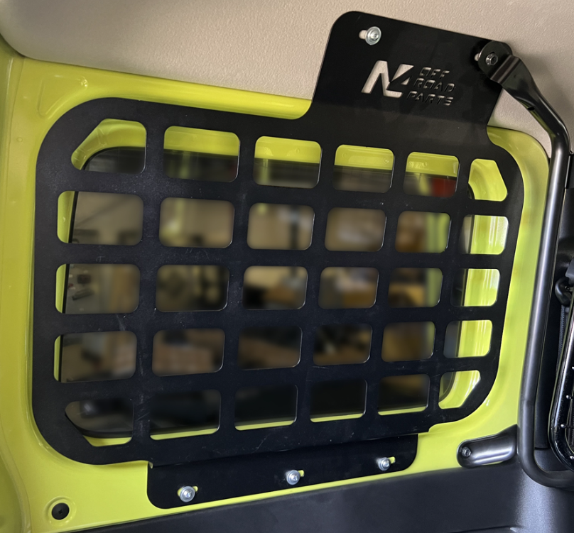 Kit supports accessoires MOLLE intérieur vitres arrière Suzuki Jimny 2018+ N4-Offroad