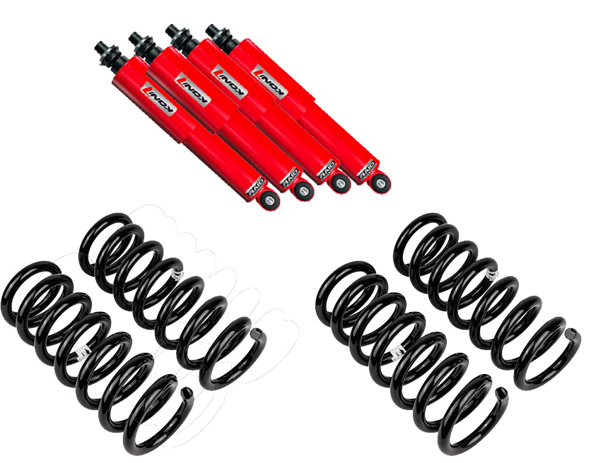 KIT SUSPENSION +45MM POUR INEOS GRENADIER DIESEL TARAGE +250KG-4 ressorts TECHNIK OFFROAD 4 amortisseurs Koni-EN STOCK