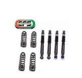 KIT SUSPENSION +50 GAMME DJEBEL/ EFS SUZUKI JIMNY -2 x amortisseurs avant : A-3-18-507  2 x amortisseurs arrière : A-3-20-506  2 x ressorts 30 kg avant : SUZ-106HE  2 x ressorts 50kg arrière:SUZ-112HE