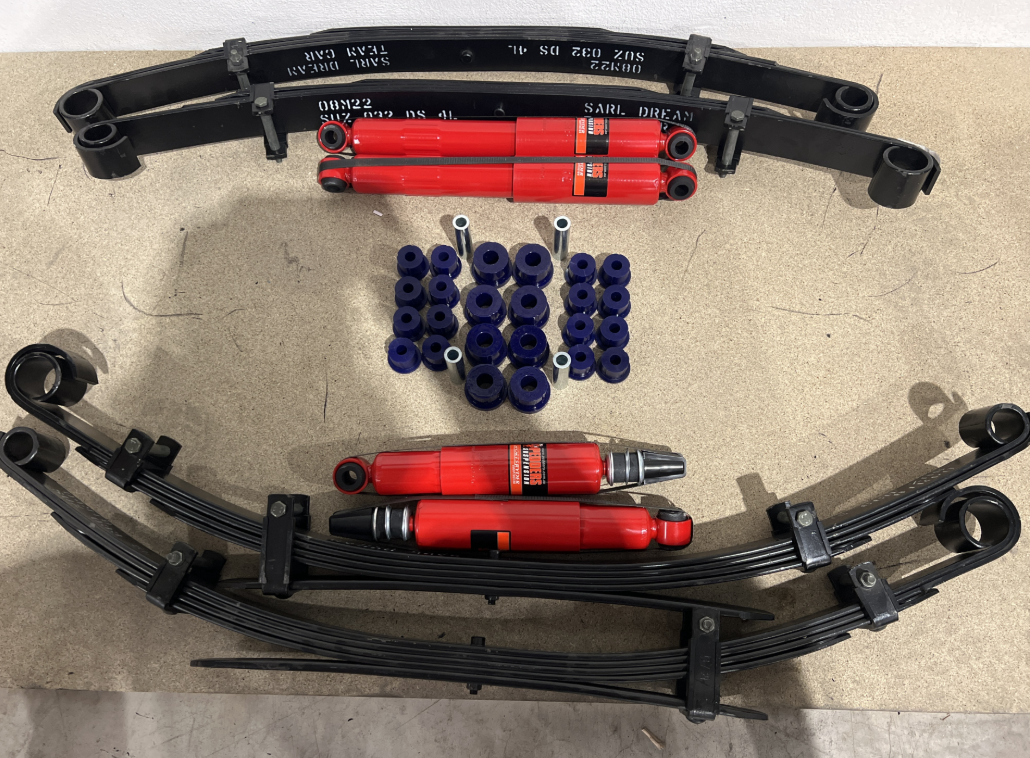 Kit suspension medium +5cm pour Suzuki Santana 410 413 Samurai - Essence châssis court 85->98