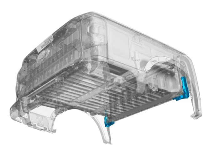 Kit de supports / renforts de benne pour Ford Ranger Raptor