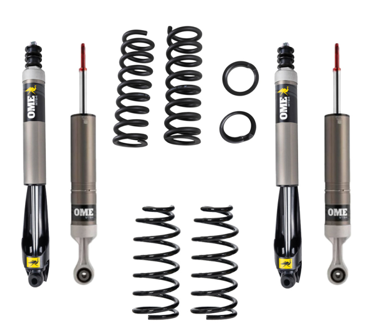 OME-KIT DE SUSPENSION OME MT64 REHAUSSE +40/50MM TARAGE +200KG POUR TOYOTA J 250