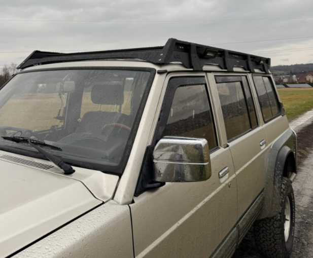 Galerie de toit en aluminium pour Nissan Patrol Y60 LWB 5 portes
