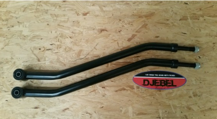 2 TIRANTS DE PONT ARRIERE COUDES RENFORCES DJEBEL (LA PAIRE)-acier haute qualité 4140 chromoly diamètre 35 -POUR REHAUSSE SUPERIEURE A 75mmmm (origine 28 mm)