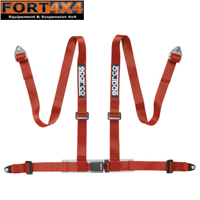 HARNAIS DE SECURITE 4 POINTS SPARCO CLUB H-4 ROUGE