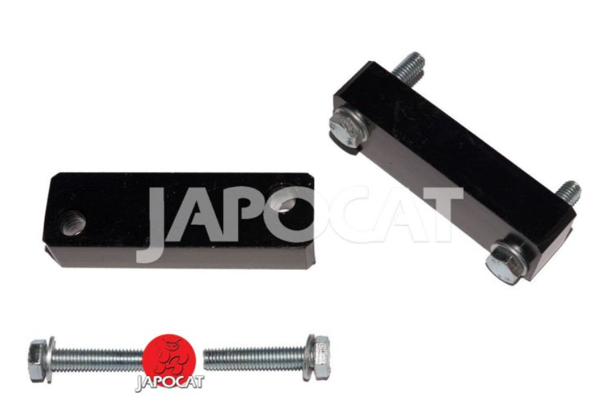 kit entretoise-Pour véhicule réhaussé Permet d'aligner la barre stabilisatrice Matériau : aluminium Dimensions mm : (longueur/largeur/hauteur): 95X30X20 Prix de la paire