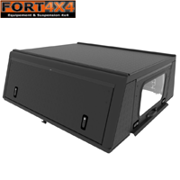 ALU CAB - HARDTOP ADVENTURE 3 POUR TOYOTA HILUX REVO DOUBLE CABINE - ALUMINIUM LISSE NOIR