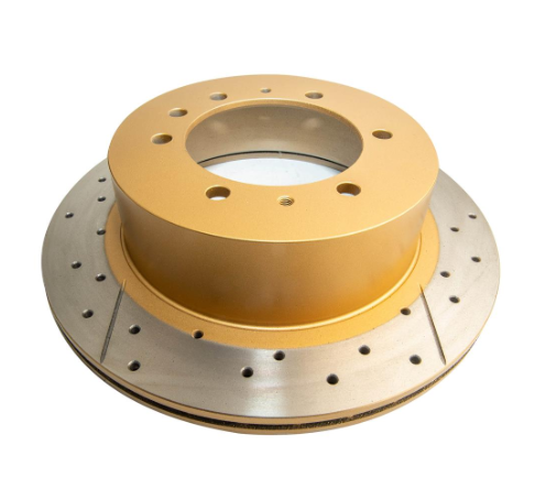 DBA- 2 DISQUES ARRIERE PERCES RAINURES VENTILES GOLD NISSAN PATROL Y60 ET 61 -DIAMETRE 295 MM 