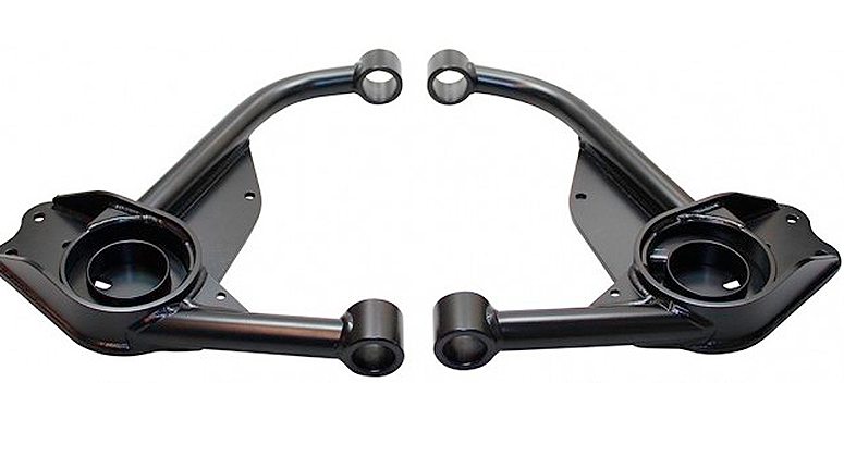 Paire de triangles de suspension avant ultra-renforcés  avec correction de l'angle de carrossage pour des rehausses de 5 à 8 cm