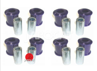 KIT SILENT-BLOCS Arrière Supérieur et inférieur Kit de 8 bagues Prix du kit Polyuréthane