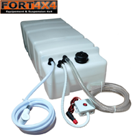 RESERVOIR D EAU  45L AVEC POMPE 12V ET DOUCHETTE - VERSION HAUTE