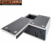 DRAWER SYSTEM III - TIROIRS 2 PLATEAUX (FIXE + COULISSANT) - 990 X 1070 X 270 MM