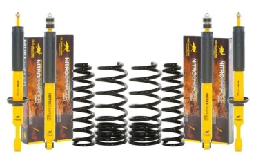 OME NITROCHARGER-KIT DE SUSPENSION  REHAUSSE +40/50MM TARAGE +300KG POUR MITSUBISHI PAJERO 2000-2006 CHASSIS LONG