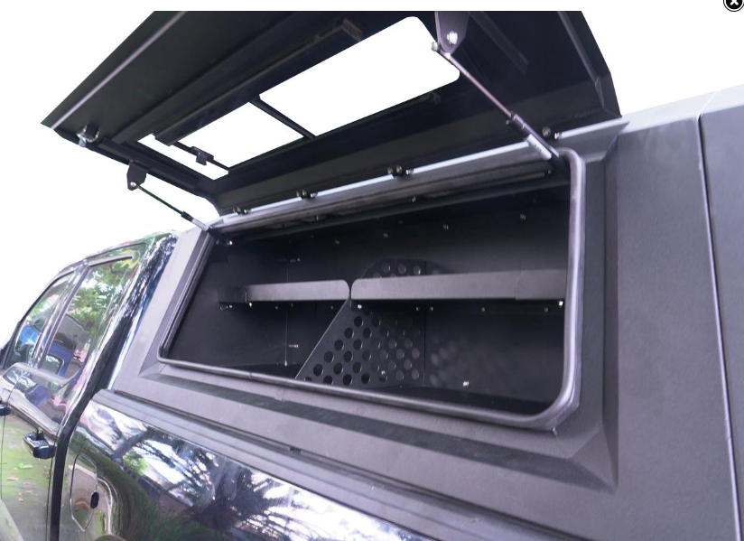 BOITE DE RANGEMENT COTE GAUCHE EXTRA CABINE HARD TOP ALUMINIUM UPSTONE Isuzu D-Max