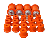 Kit de bagues en polyuréthane  de haute qualité, kit complet de 24 bagues et tubes pour tous les lames et jumelles-dureté 75 ShA.