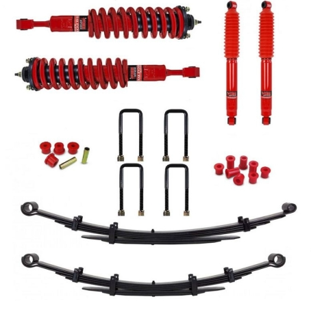 PEDDERS-KIT DE SUSPENSION REHAUSSE + 40MM TARAGE CONFORT POUR ISUZU DMAX A PARTIR DE 2012 EZIFIT