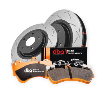 Kit de freins - Plaquettes de frein rainurées et ultra-performantes série 4000 T3 (2x DBA42312S + DB1696XP)