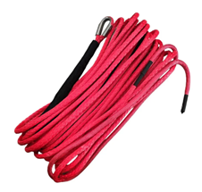 CORDE plasma DYNEMA SK 75 - 12mm x 27m rouge  pour Treuil -13000KG