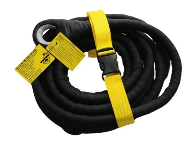 Sangle kinétique professionnelle de traction Black Snake 4 Mètres 4 Tonnes