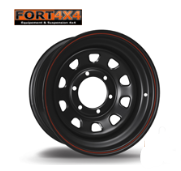 disponible 09/26-pack 4 jantes  DAYTONA NOIRE 17x7 ET -10 POUR NISSAN pathfinder (6x114.3)