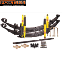 TERRAIN TAMER-KIT DE SUSPENSION REHAUSSE +40/50MM POUR ISUZU D-MAX DE 2003 A 2012 COMPREND 4 AMORTISSEURS NITROGAS RENFORCES + 2 BARRES DE TORSION HD 1412 mm + 2 RESSORTS 