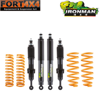 IRONMAN 4X4 - Kit suspension réhausse +40mm Toyota KDJ120/125 comprend : 4 amortisseurs Elite Pro + 4 ressorts médium