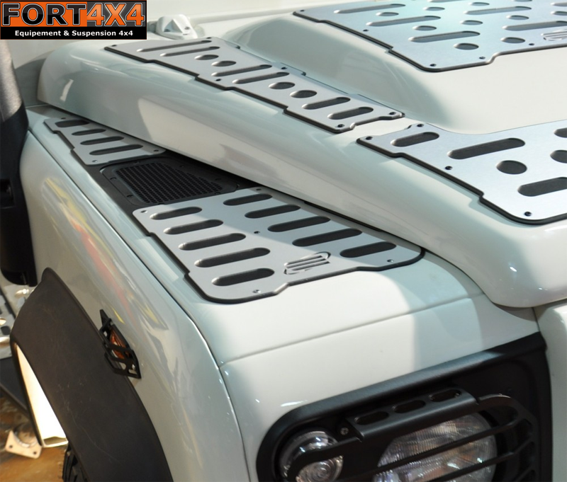 Pour Land Rover Defender 110 20-21 alliage d'aluminium Rouge / argent Porte  de voiture Tableau de bord Vis Protection Couvre Autocollants Accessoires  de voiture